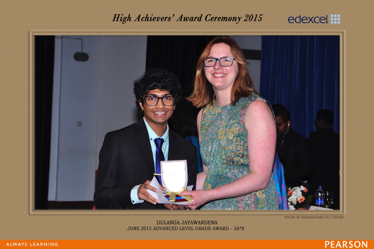 Receiving my High Achiever's Award