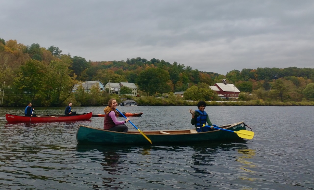 Canoeing along the Connecticut